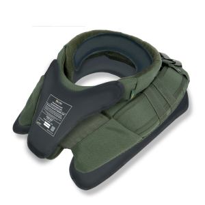 Захист шиї mod. 1 Kiborg Хакі з балістичним пакетом Militex (1 клас захисту)