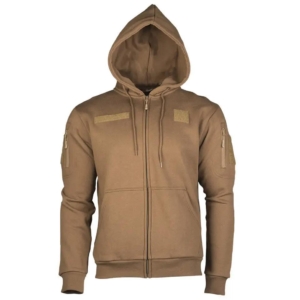 Толстовка з капюшоном Mil-Tec Tactical Hoodie Zipper Coyote