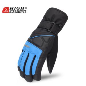 Зимові гірськолижні рукавиці High Experience Black/Blue Collar