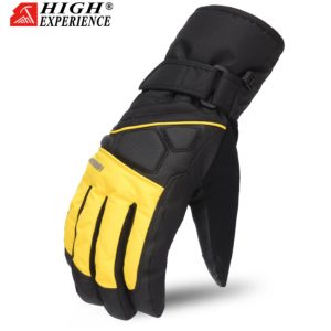 Зимові гірськолижні рукавиці High Experience Black/Yellew