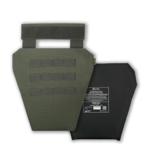 Захист паху Kiborg (напашник-фартух) Хакі з балістичним пакетом Militex (1 клас захисту)