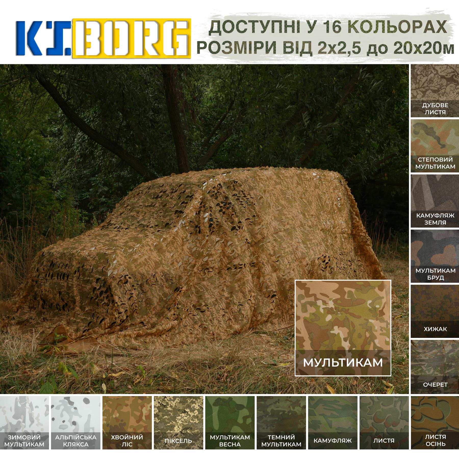 Маскувальна сітка Militex 4х8м (площа 32 кв.м.)