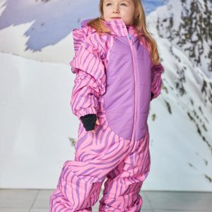 Дитячий комбінезон PHIBEE Зебра рожева