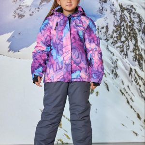 Дитячий гірськолижний костюм Disumer Фіолетово-рожевий