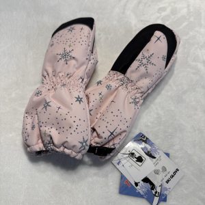 Дитячі суцільні рукавиці Winter Sport Pink
