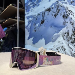 Гірськолижна маска єдиноріг, фіолетова лінза