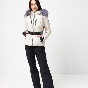 Жіноча гірськолижна куртка High Experience бежева