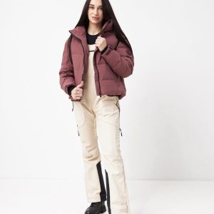 Жіноча гірськолижна куртка WHSRoma бургунді