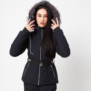 Жіноча гірськолижна куртка High Experience чорна