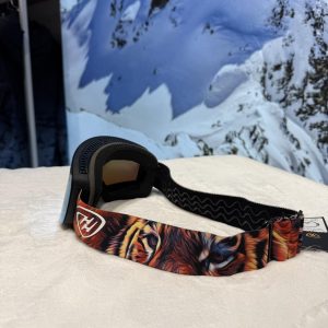 Гірськолижна маска тигр, зелена лінза