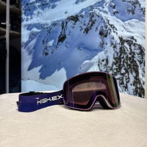 Гірськолижна маска High Experience фіалетові іскри, фіолетова лінза