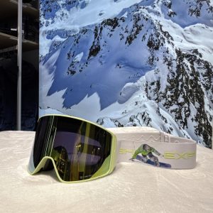 Гірськолижна маска High Experience салатова, зелена лінза