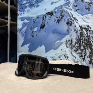 Гірськолижна маска High Experience чорна, незйомна хром лінза