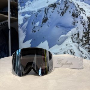 Гірськолижна маска High Experience білосніжна, хром лінза